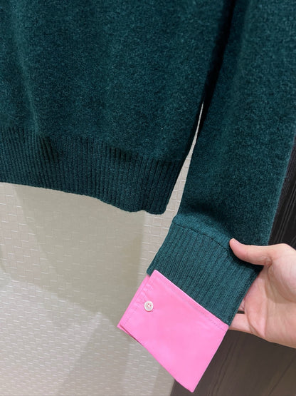 【212Bleecker Luxe】Iris Contrast Cuff Knit