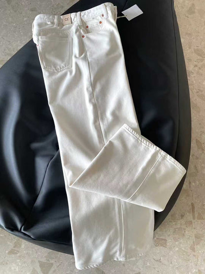 【212Bleecker Luxe】Audrey Soft Straight White Denim（オードリー・ソフトストレート ホワイトデニム）