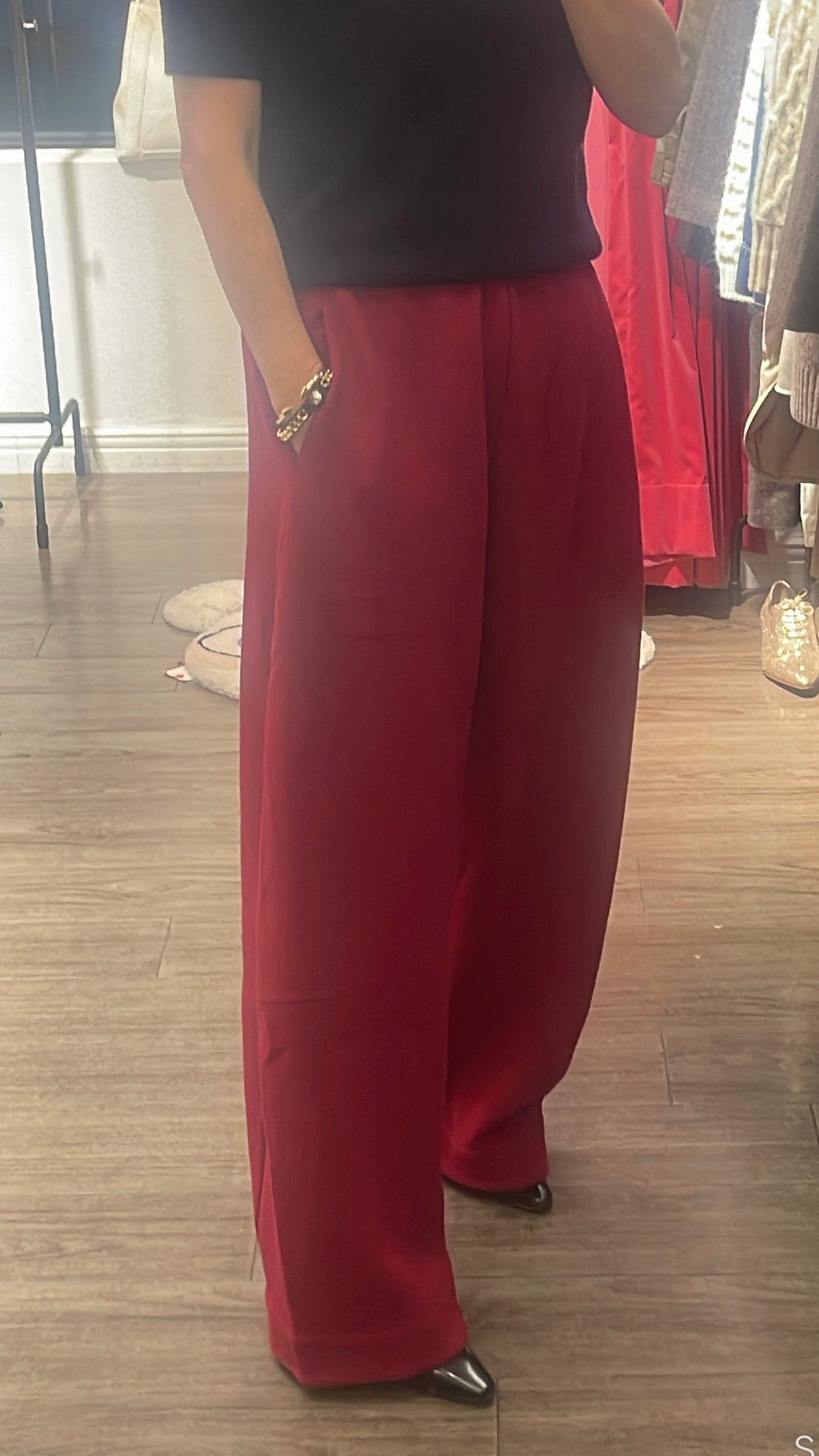 【212Bleecker Luxe】Scarlett Ruby Wide Pants（スカーレット・ルビー・ワイドパンツ）