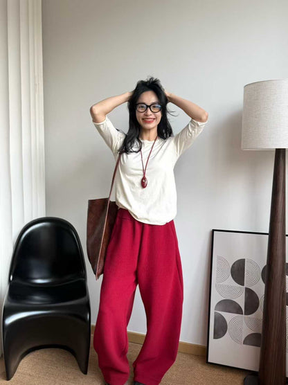 【212Bleecker Luxe】Scarlett Ruby Wide Pants（スカーレット・ルビー・ワイドパンツ）