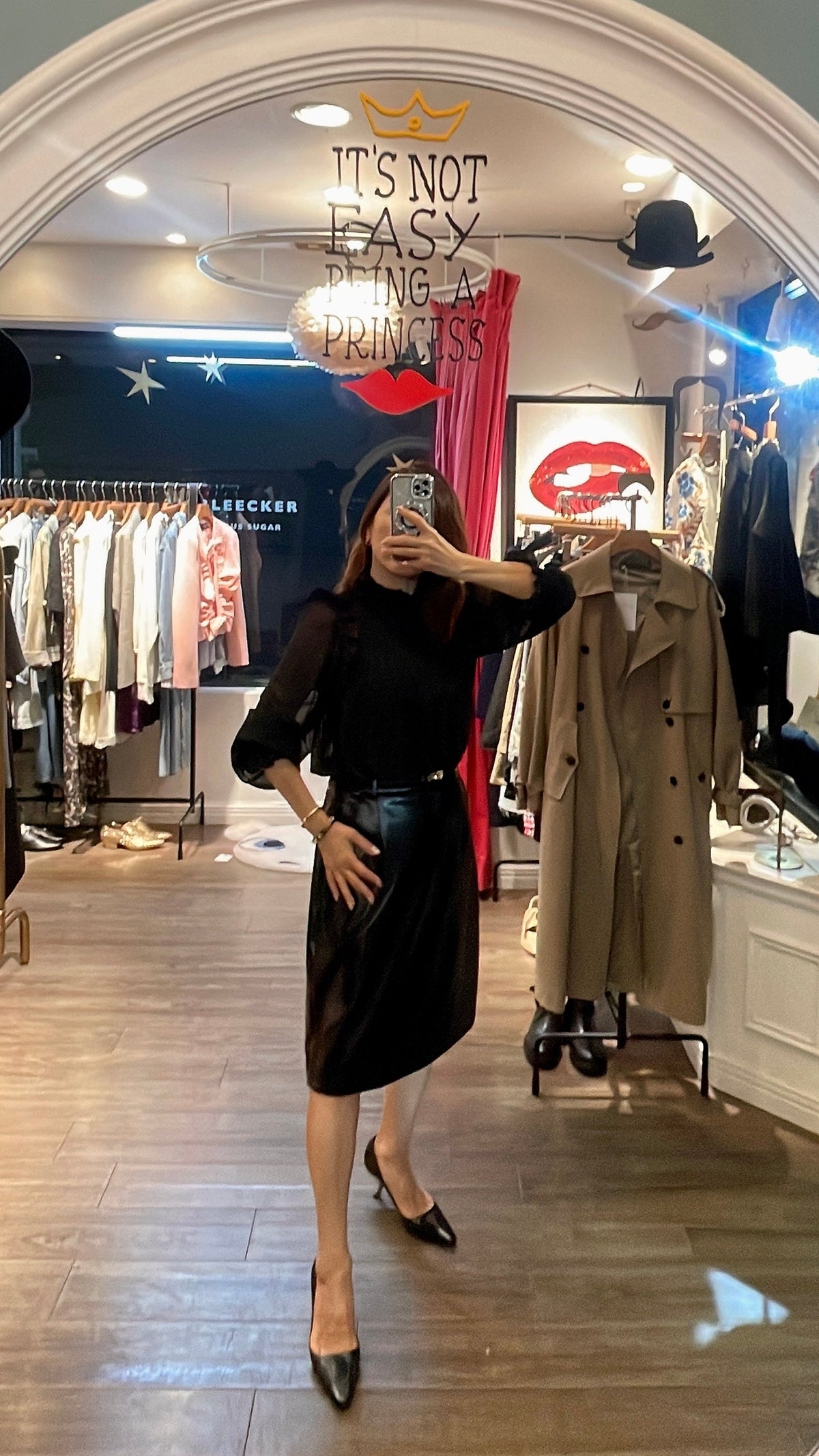 【212Bleecker Luxe】Amelie Shirring Frill Blouse
