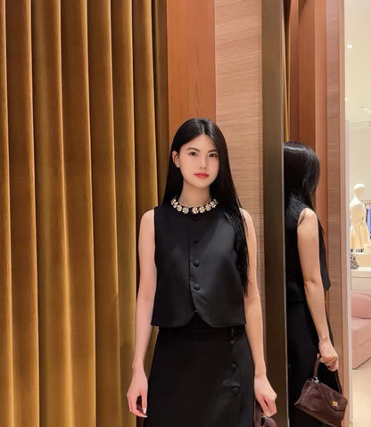 【212Bleecker Luxe】 Diane Bijou Vest  （ディアーヌ・ビジュー ベスト）