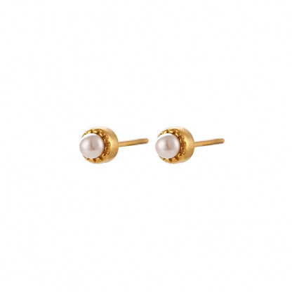 【PY spain】 Petite Pearl Stud Earrings プチパールスタッドピアス