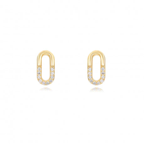 【PY spain】Oval Zirconia Earrings オーバルジルコニアピアス