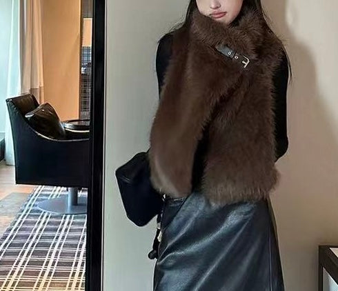 【212Bleecker Luxe】Emma Fur Vest（エマ・ファーベスト）