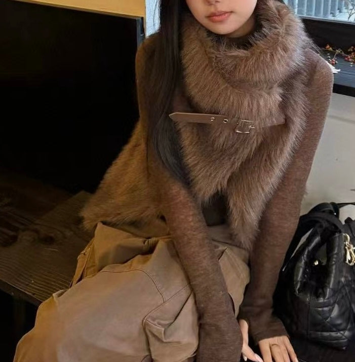 【212Bleecker Luxe】Emma Fur Vest（エマ・ファーベスト）