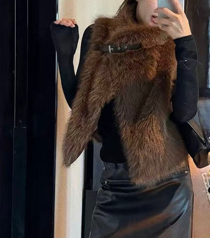 【212Bleecker Luxe】Emma Fur Vest（エマ・ファーベスト）