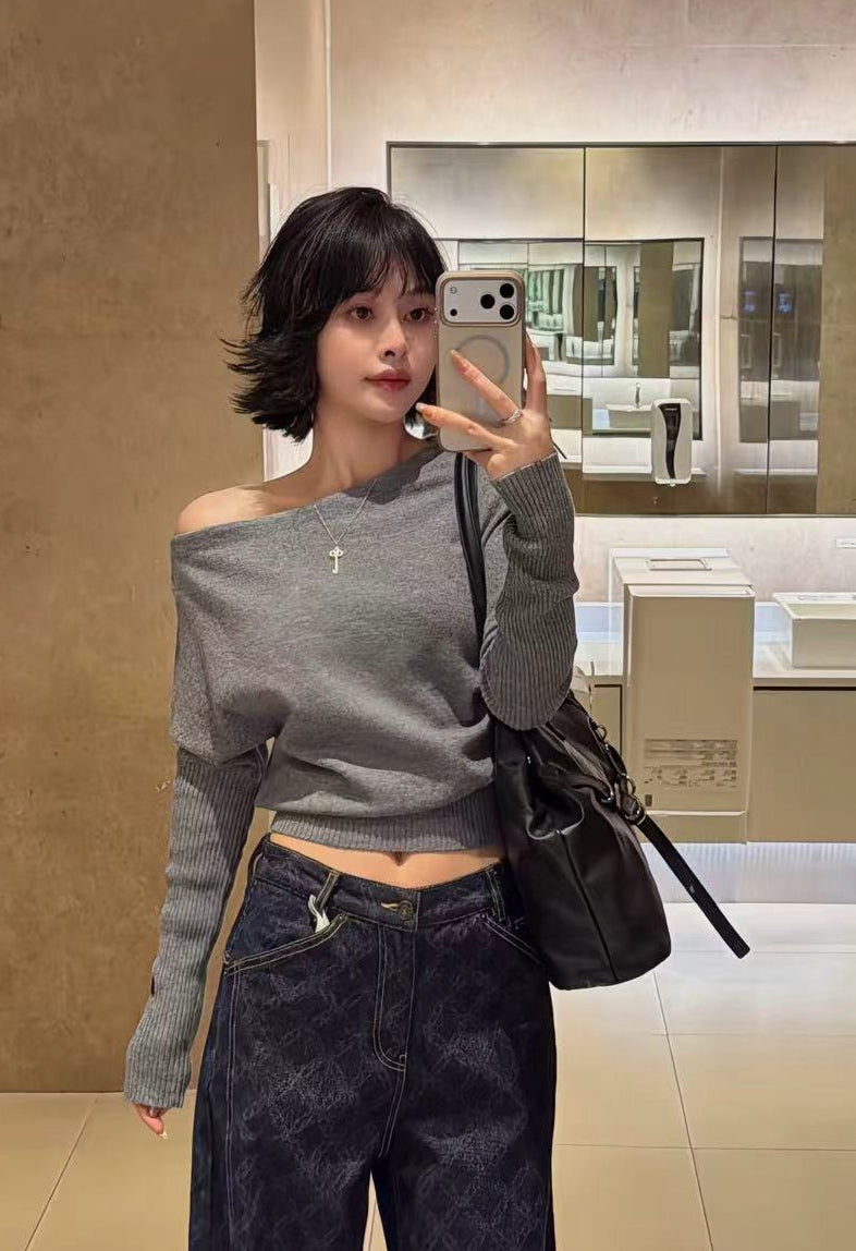 【212Bleecker Luxe】Mila One Shoulder Knit （ミラ・ワンショルダーニット）