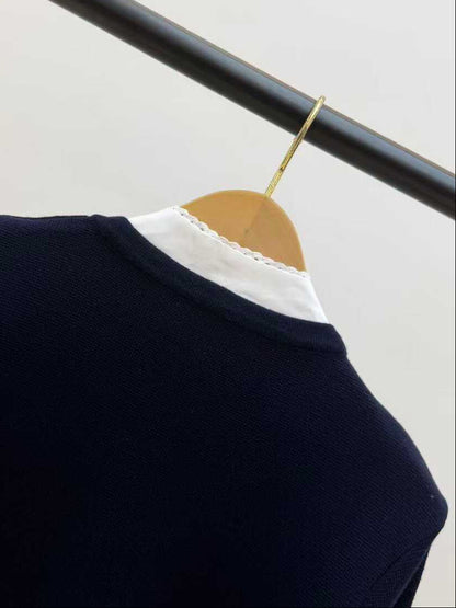 【212Bleecker Luxe】Madeleine Scarf Collar Knit Jacket（マドレーヌ・スカーフカラー ニットジャケット）