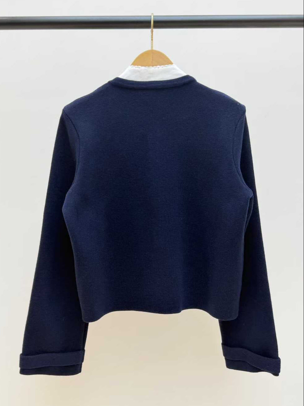 【212Bleecker Luxe】Madeleine Scarf Collar Knit Jacket（マドレーヌ・スカーフカラー ニットジャケット）