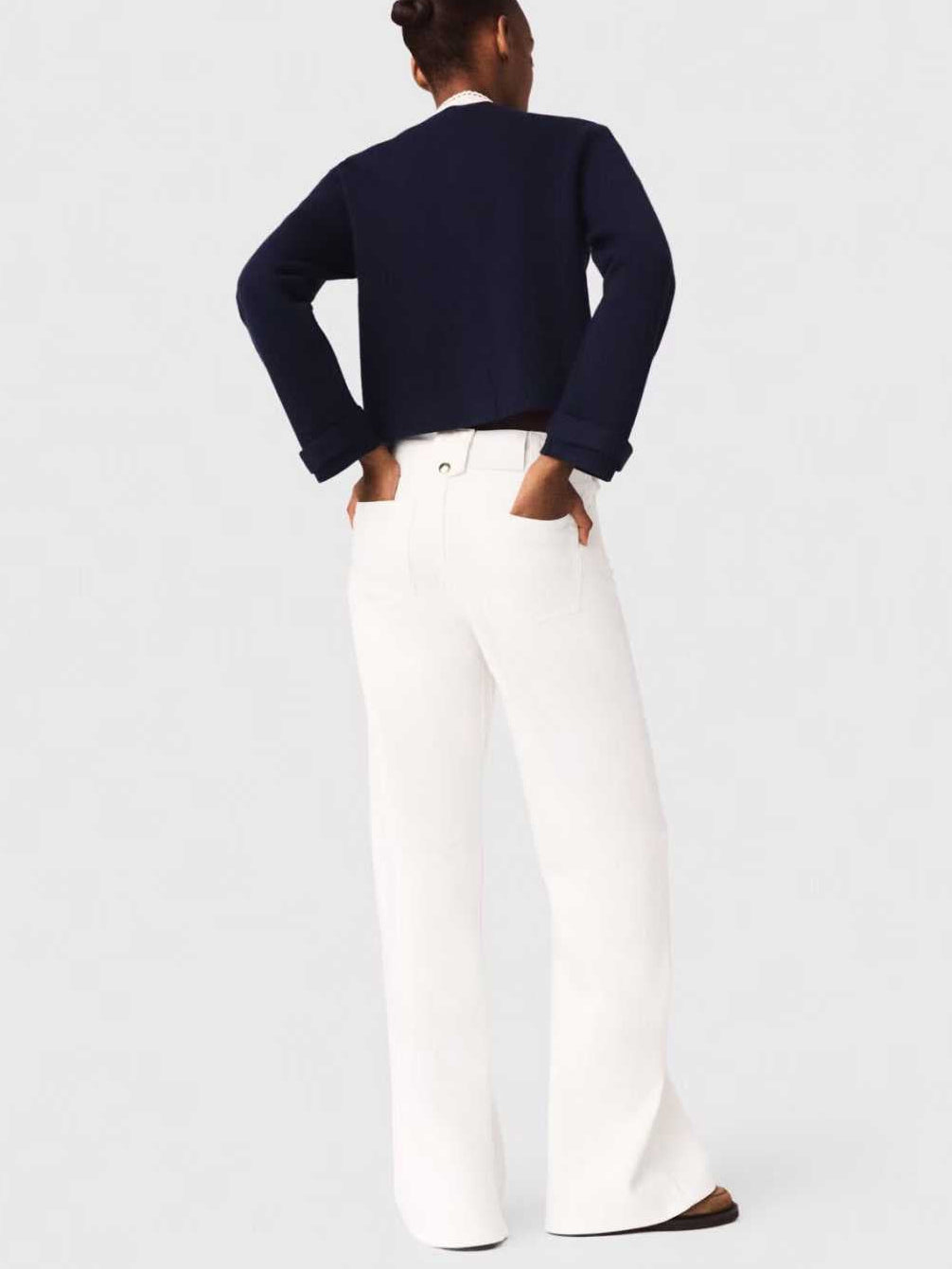 【212Bleecker Luxe】Madeleine Scarf Collar Knit Jacket（マドレーヌ・スカーフカラー ニットジャケット）