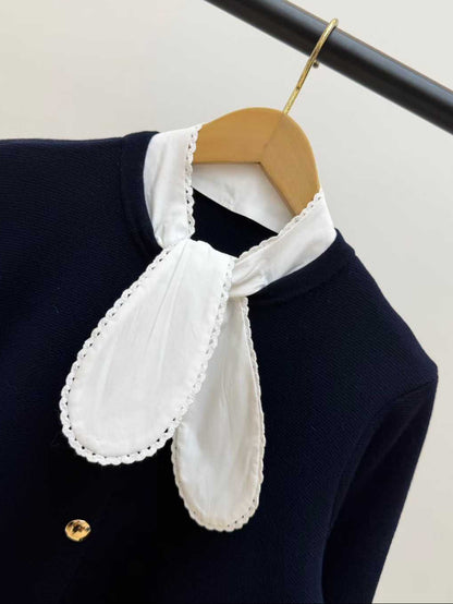 【212Bleecker Luxe】Madeleine Scarf Collar Knit Jacket（マドレーヌ・スカーフカラー ニットジャケット）