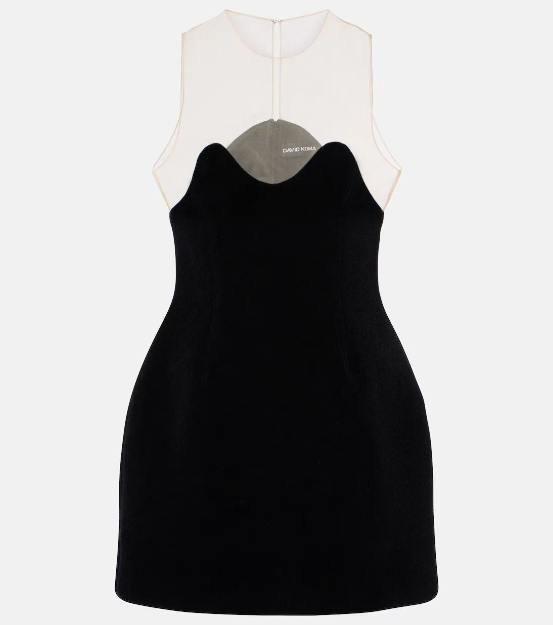 【212Bleecker Luxe】🖤 Isabelle Illusion Velvet Mini Dress（イザベル・イリュージョン・ベルベット・ミニドレス）