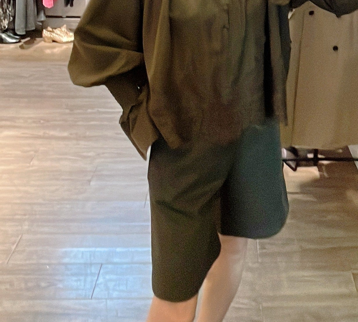 【212Bleecker Luxe】live Sweid  fake leather pants