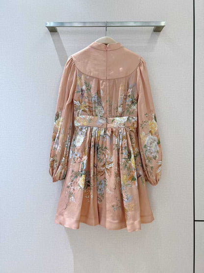 【212bleecker】Pink Flare Mini Dress