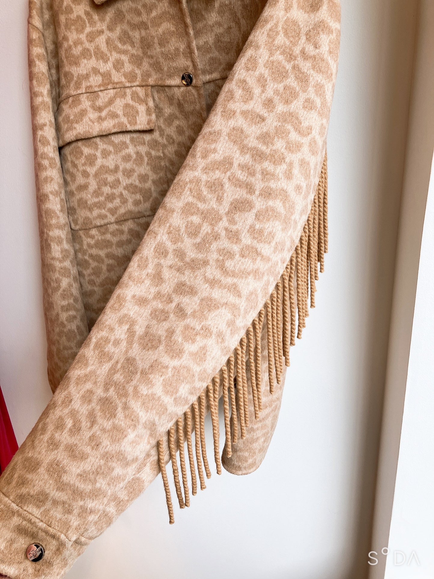 【Berenice】Leopard Beige Short Jacket（ベレニス・レオパードベージュ・ショートジャケット）