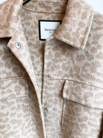 【Berenice】Leopard Beige Short Jacket（ベレニス・レオパードベージュ・ショートジャケット）