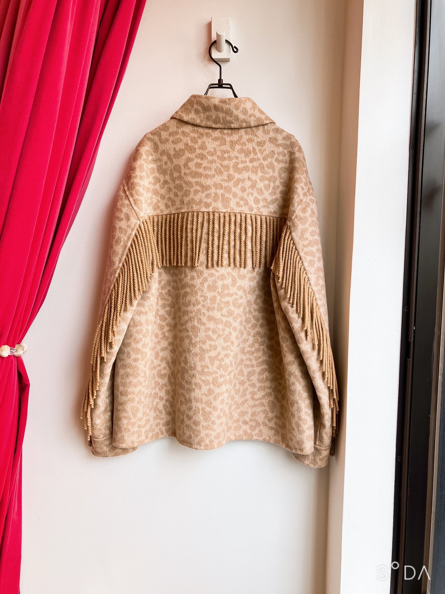 【Berenice】Leopard Beige Short Jacket（ベレニス・レオパードベージュ・ショートジャケット）