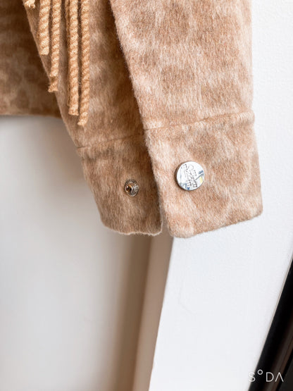 【Berenice】Leopard Beige Short Jacket（ベレニス・レオパードベージュ・ショートジャケット）