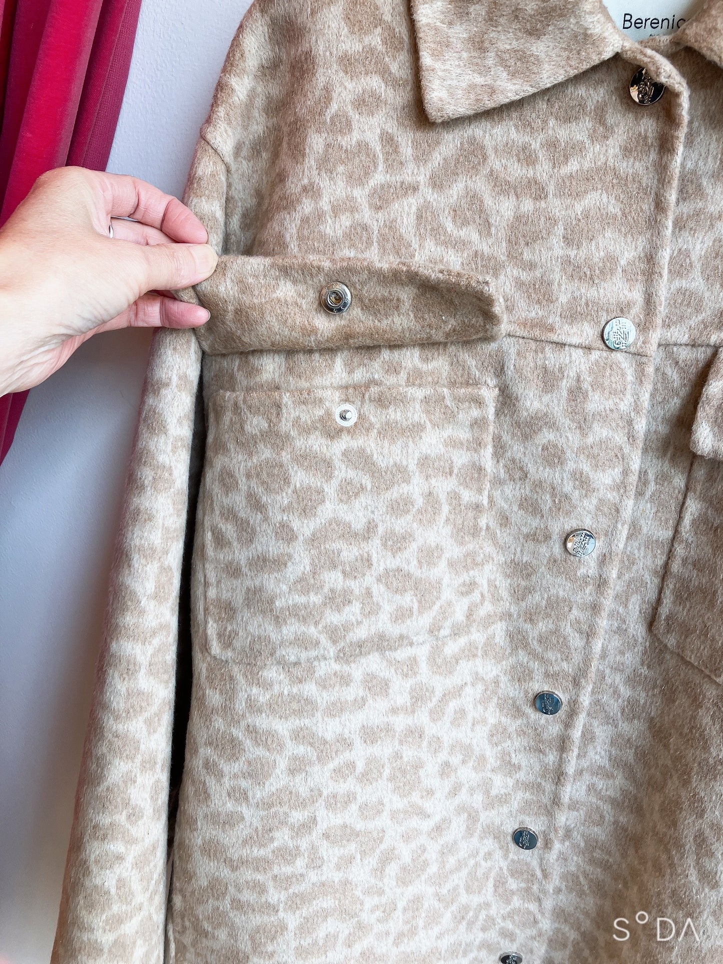 【Berenice】Leopard Beige Short Jacket（ベレニス・レオパードベージュ・ショートジャケット）