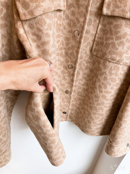 【Berenice】Leopard Beige Short Jacket（ベレニス・レオパードベージュ・ショートジャケット）