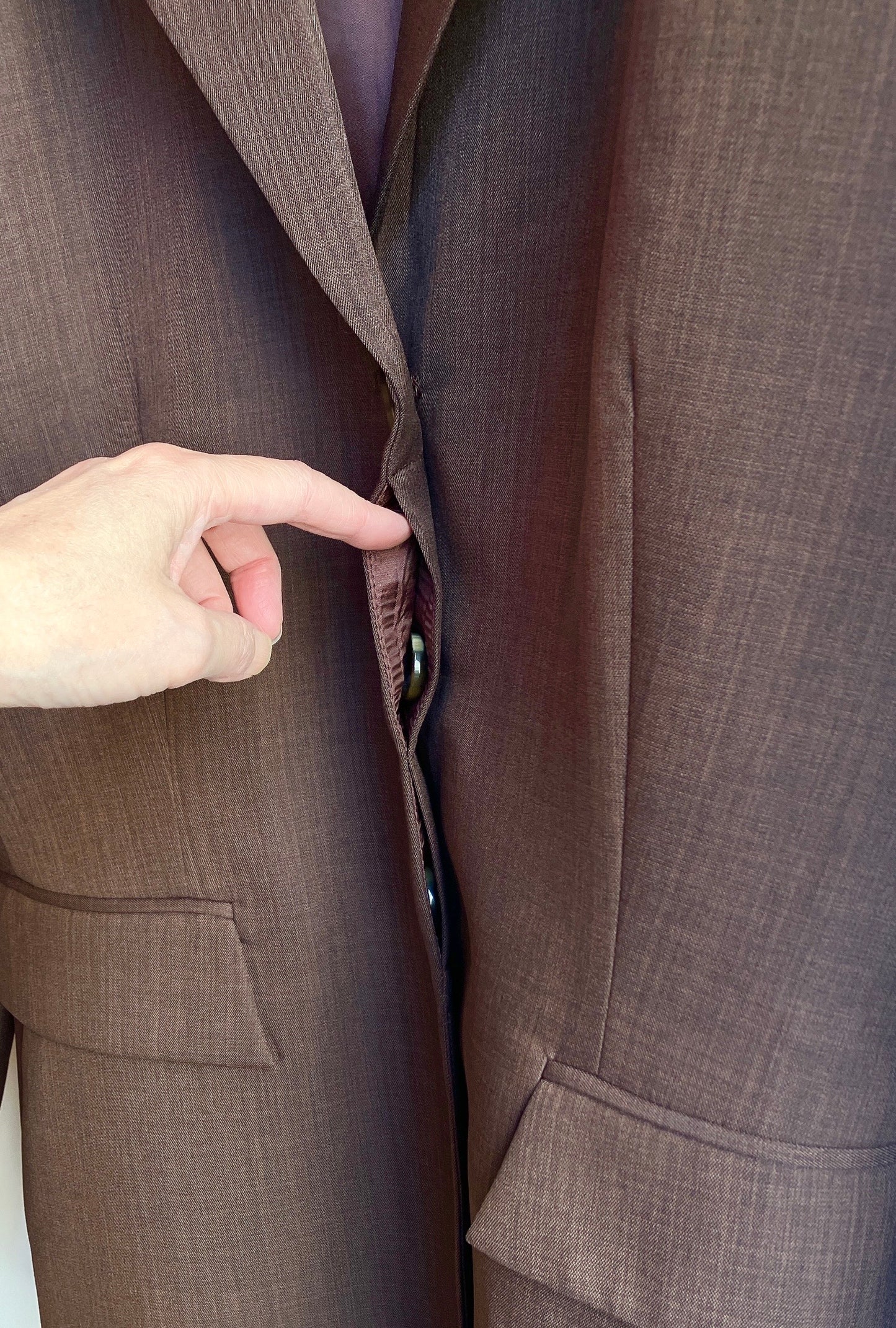 【212Bleecker Luxe】Gabrielle Dark Brown Tailored Jacket（ガブリエル・ダークブラウン・テーラード・ジャケット）