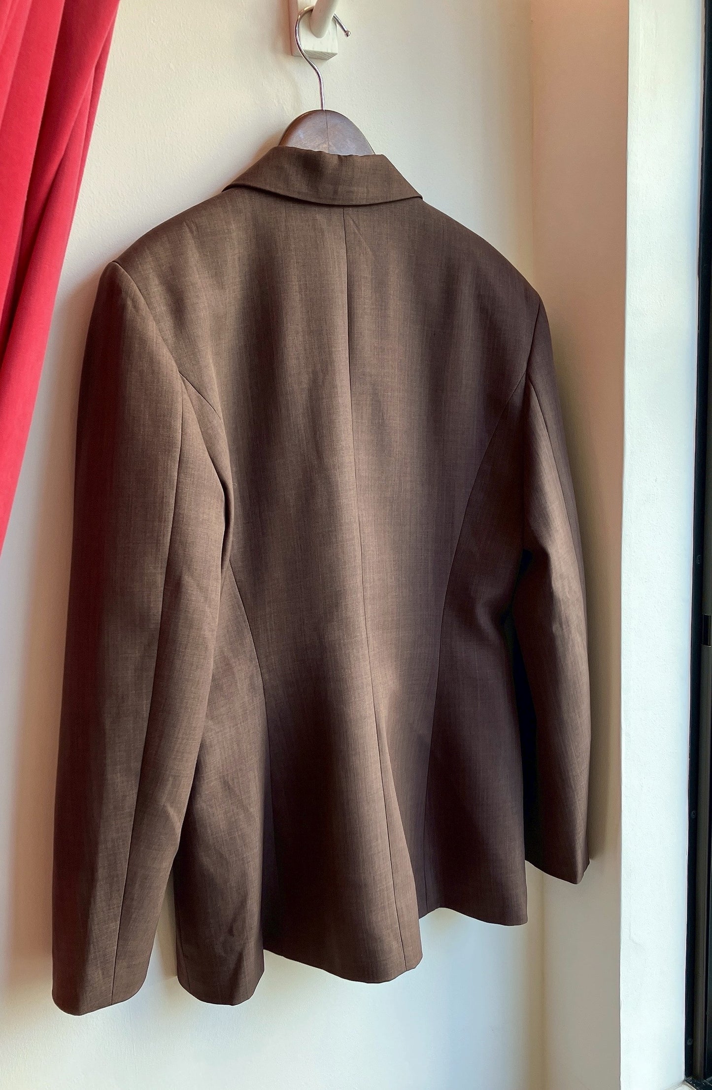 【212Bleecker Luxe】Gabrielle Dark Brown Tailored Jacket（ガブリエル・ダークブラウン・テーラード・ジャケット）