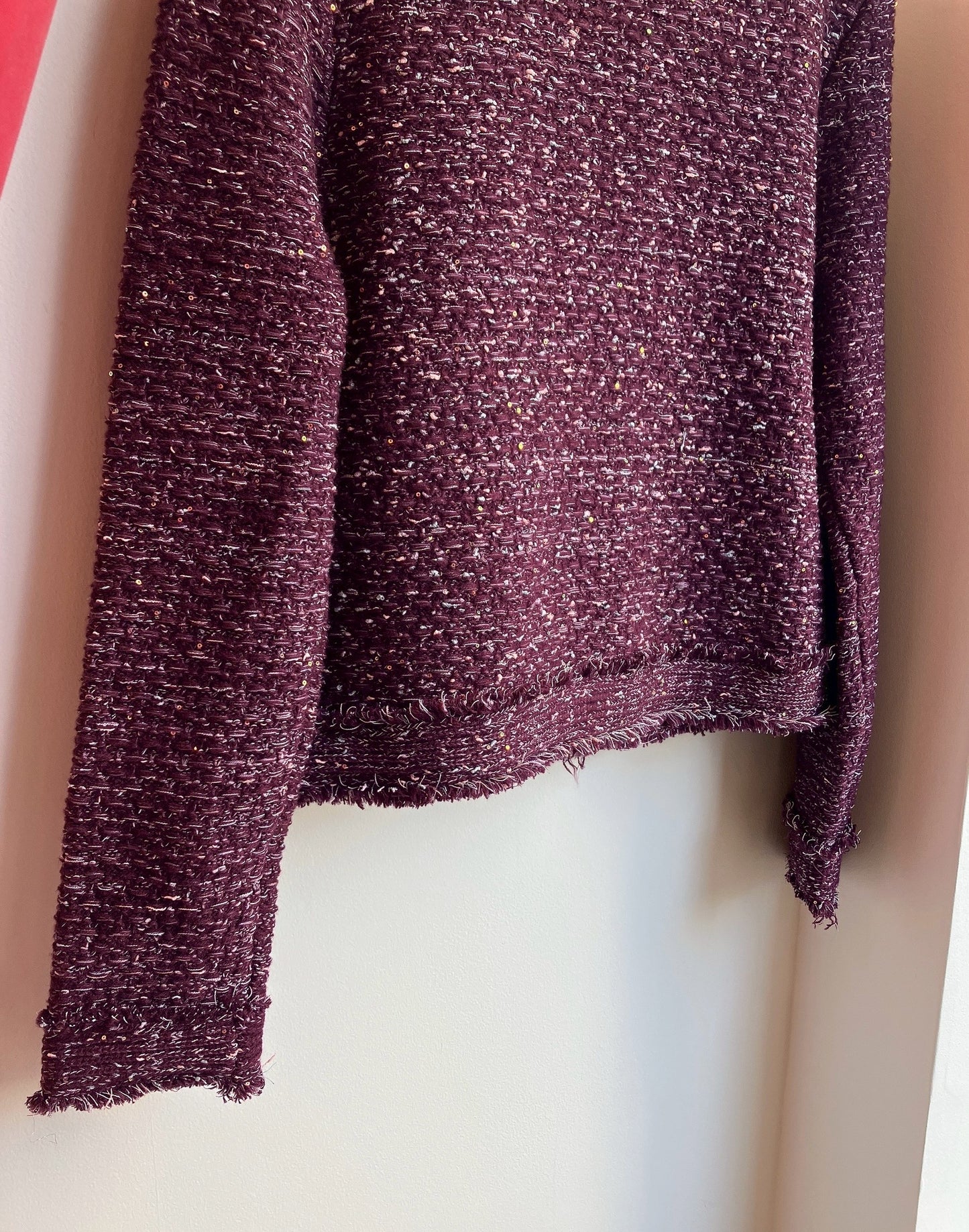 【212Bleecker Luxe】💜 Medallion Button Tweed Knit Jacket（メダリオン・ボタン・ツイード・ニットジャケット）