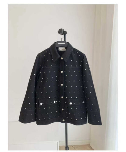 【212Bleecker Luxe】Helena Bijou Denim Jacket（ヘレナ・ビジュー・デニム・ジャケット）