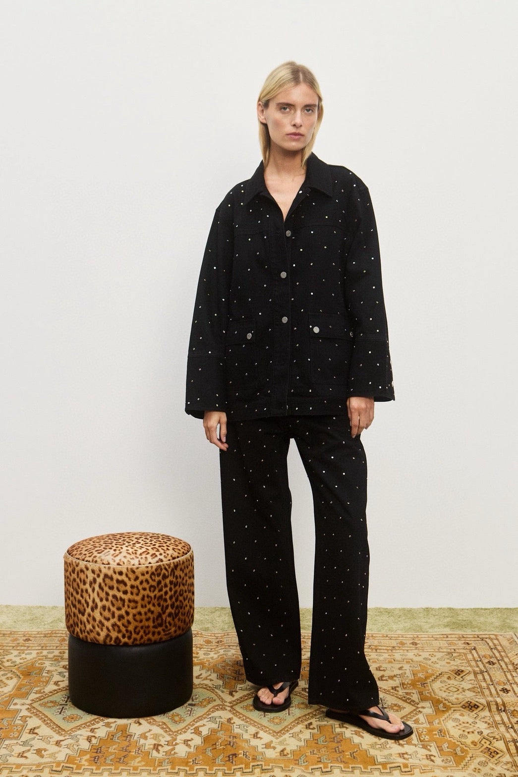 【212Bleecker Luxe】Helena Bijou Denim Pants（ヘレナ・ビジュー・デニム・パンツ）