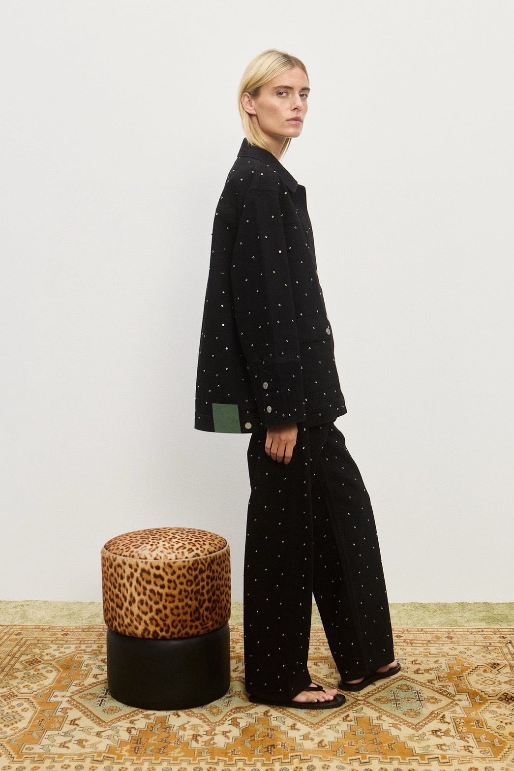 【212Bleecker Luxe】Helena Bijou Denim Jacket（ヘレナ・ビジュー・デニム・ジャケット）