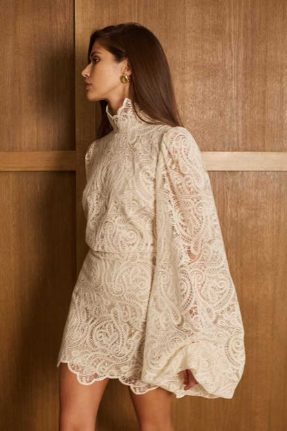 【212Bleecker Luxe】Claire Lace High-Neck Set-Up（クレア・レース・ハイネック・セットアップ）