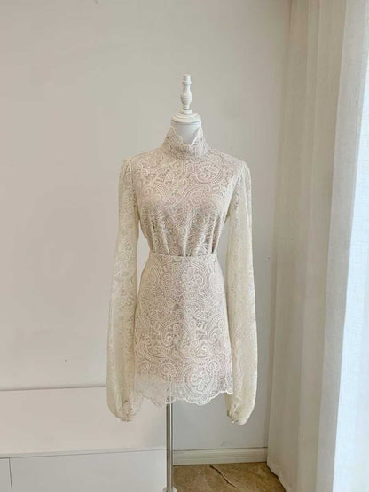 【212Bleecker Luxe】Claire Lace High-Neck Set-Up（クレア・レース・ハイネック・セットアップ）