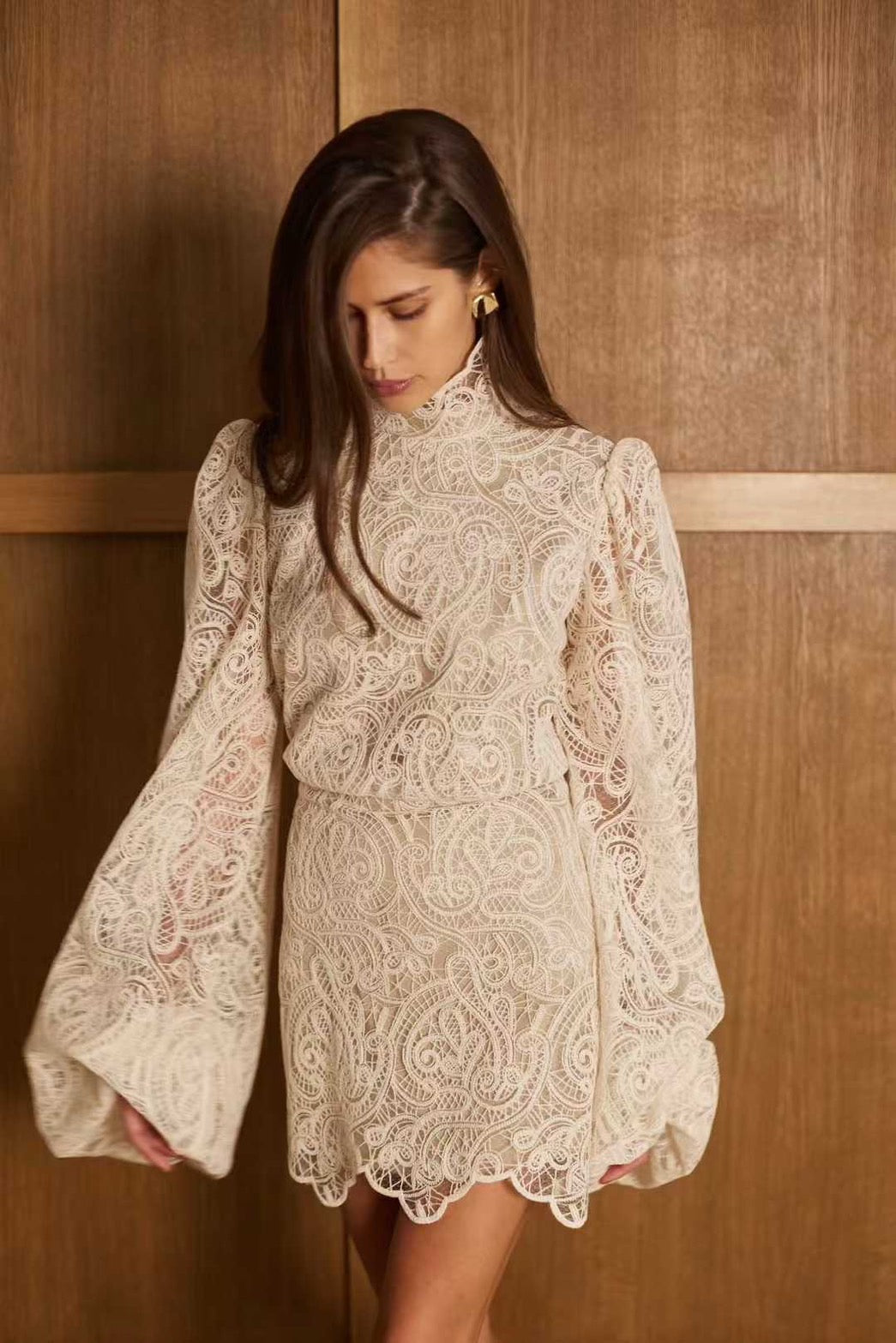 【212Bleecker Luxe】Claire Lace High-Neck Set-Up（クレア・レース・ハイネック・セットアップ）