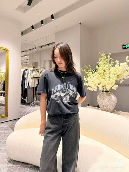 【ANINE BING】 Graphic Print T-shirt （グラフィック・プリント・Tシャツ）