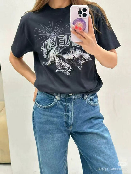 【ANINE BING】 Graphic Print T-shirt （グラフィック・プリント・Tシャツ）