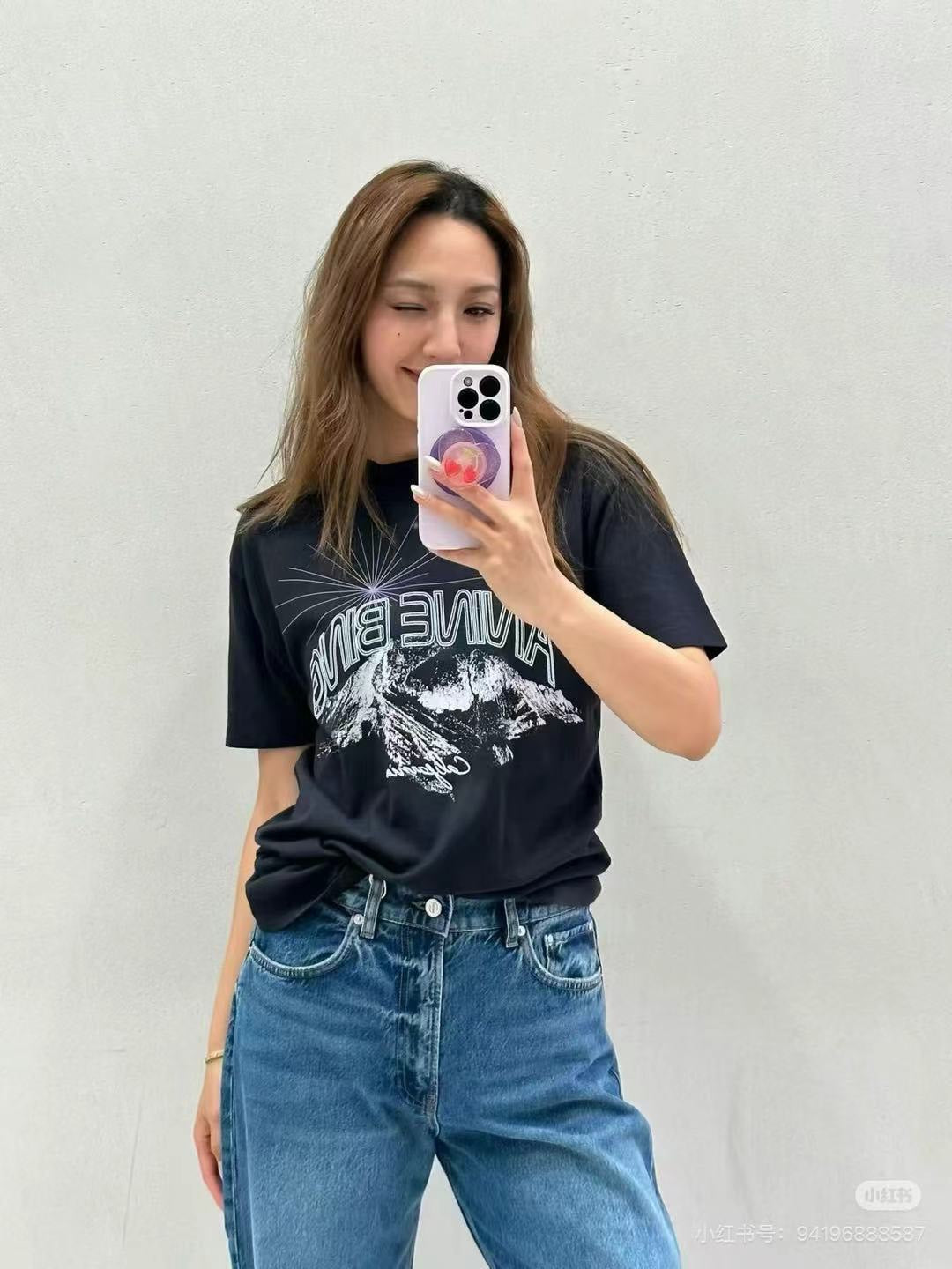 【ANINE BING】 Graphic Print T-shirt （グラフィック・プリント・Tシャツ）