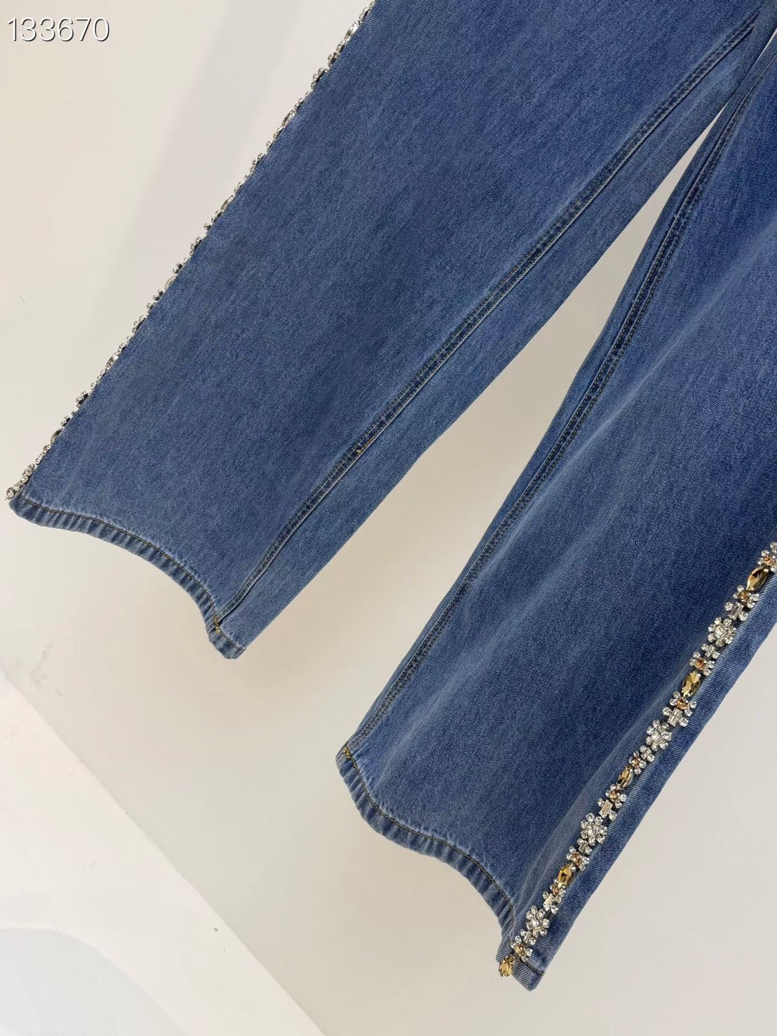 【212Bleecker Luxe】Alba Jewel Line Denim Pants（アルバ ジュエルライン デニムパンツ）