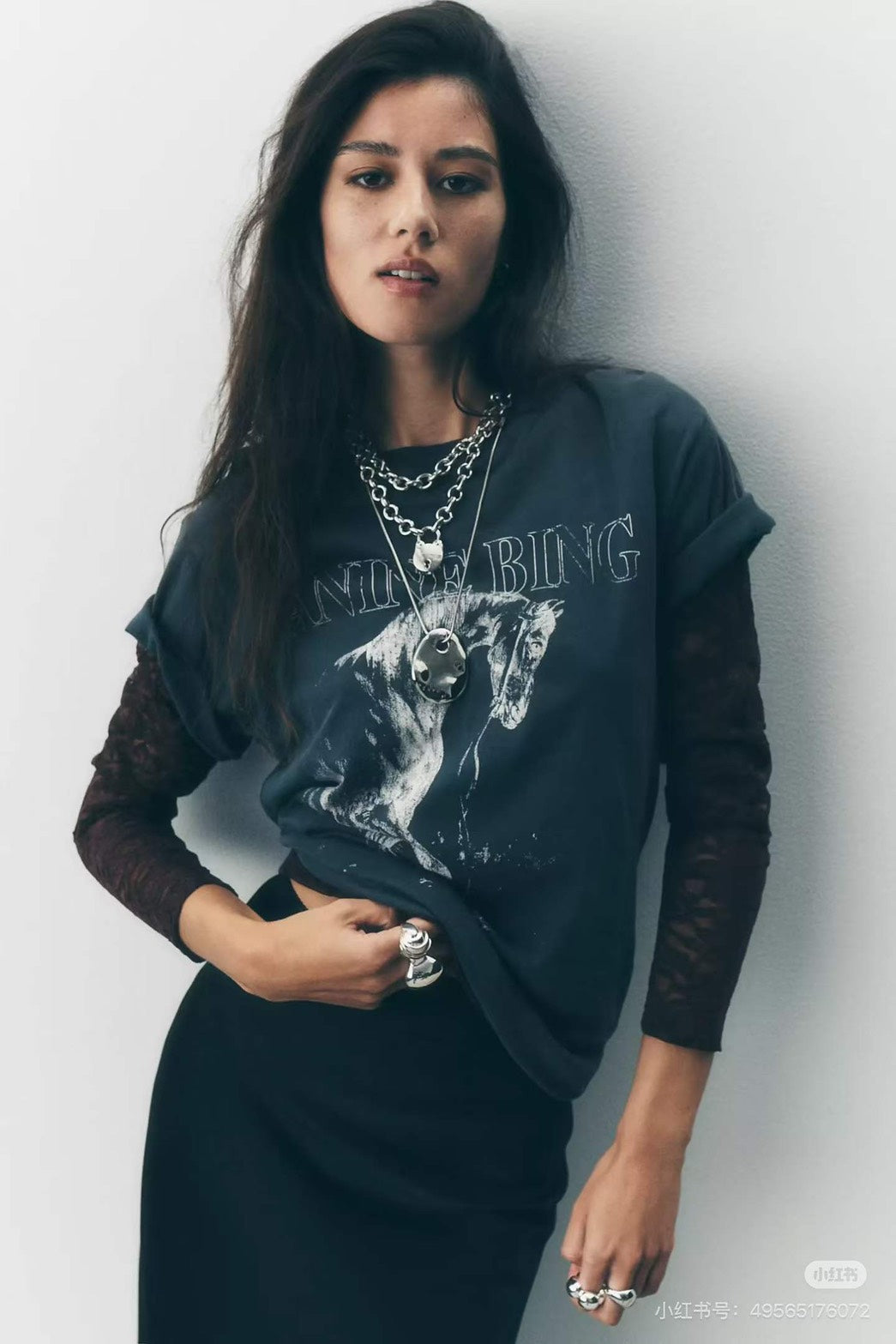 【212Bleecker Luxe】Ivy Horse Graphic Tee （アイヴィー ホース グラフィック ティー）