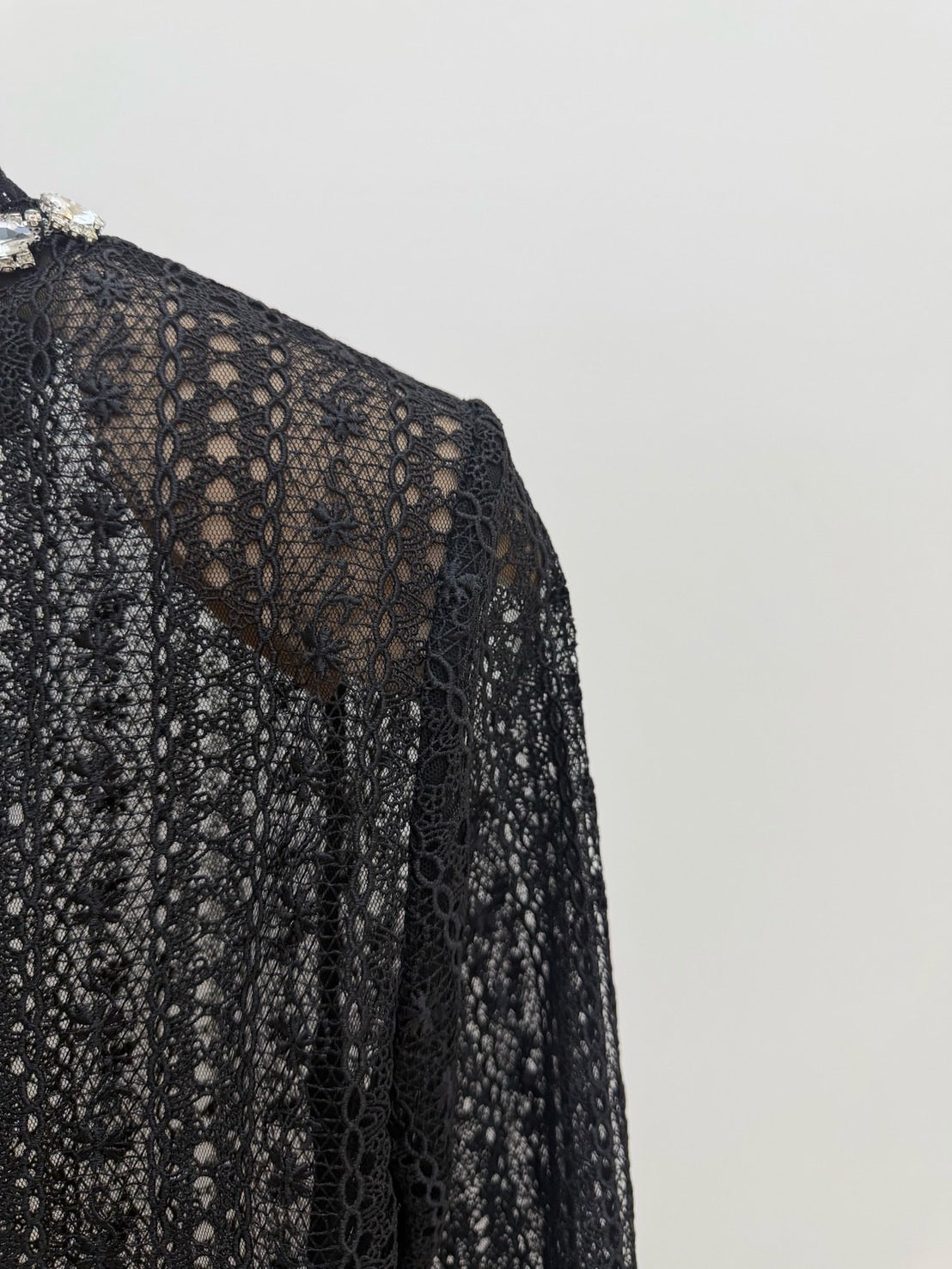 【212Bleecker Luxe】Anaelle Bijou Lace Blouse（アナエル ビジュー レース ブラウス）