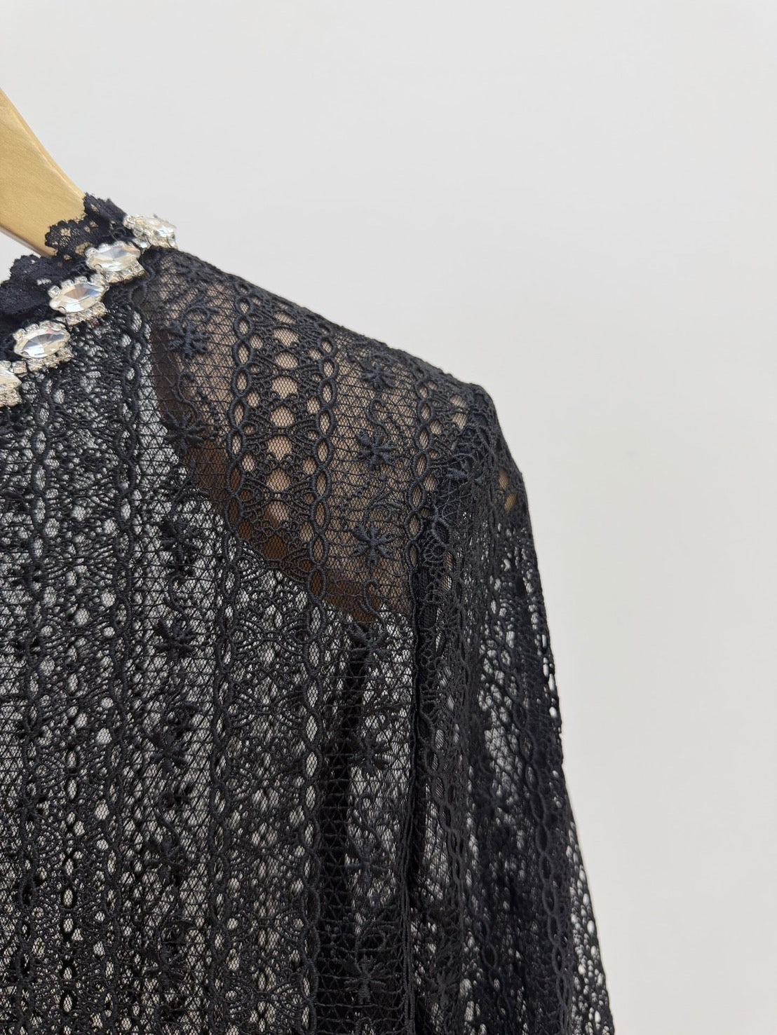 【212Bleecker Luxe】Anaelle Bijou Lace Blouse（アナエル ビジュー レース ブラウス）
