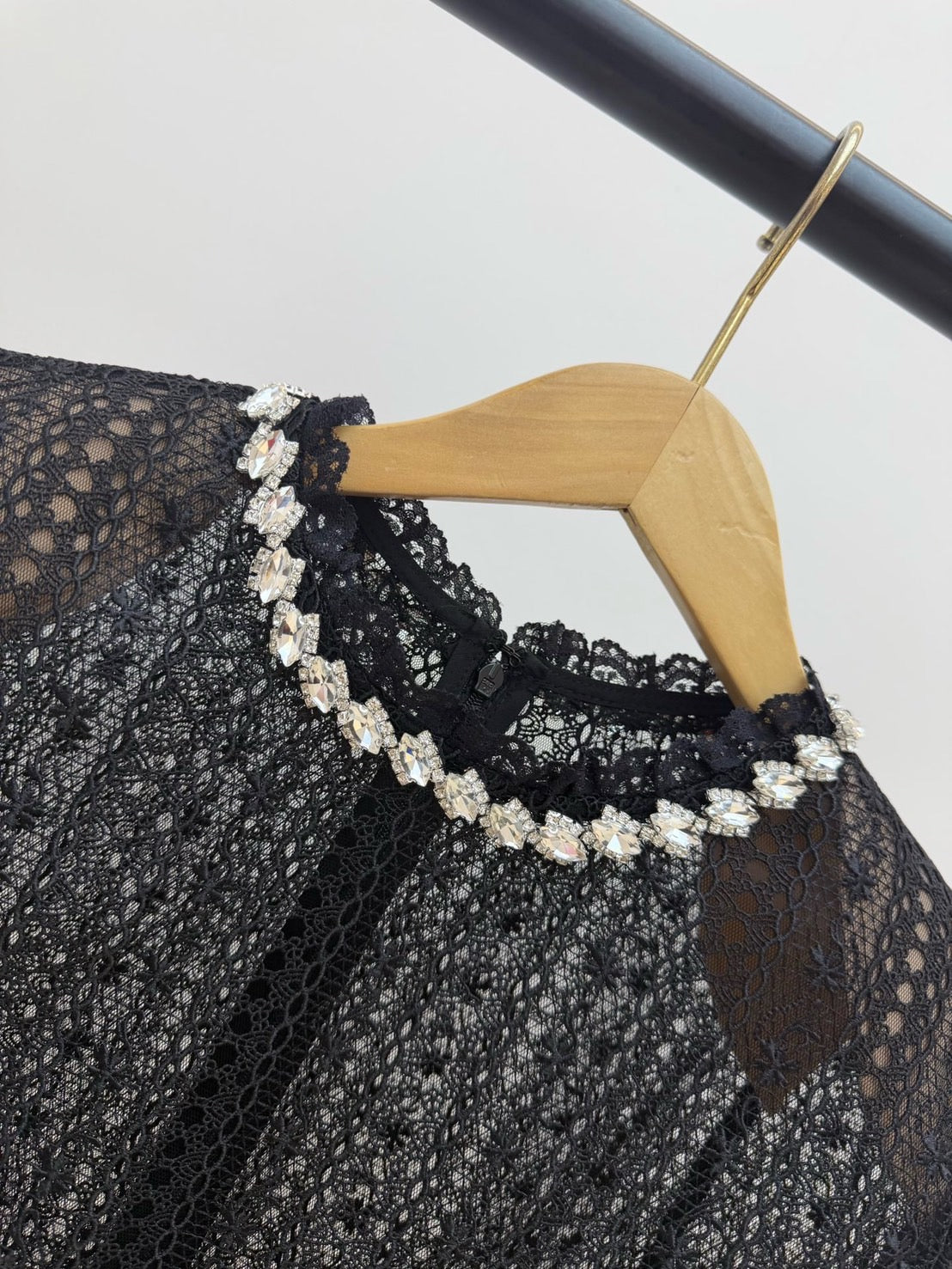 【212Bleecker Luxe】Anaelle Bijou Lace Blouse（アナエル ビジュー レース ブラウス）