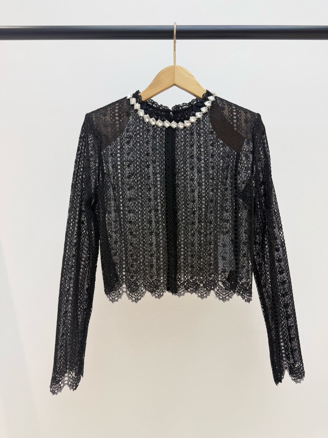 【212Bleecker Luxe】Anaelle Bijou Lace Blouse（アナエル ビジュー レース ブラウス）