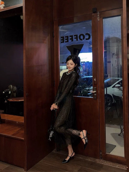 【212Bleecker Luxe】Anaelle Black Lace Skirt（アナエル ブラック レーススカート）