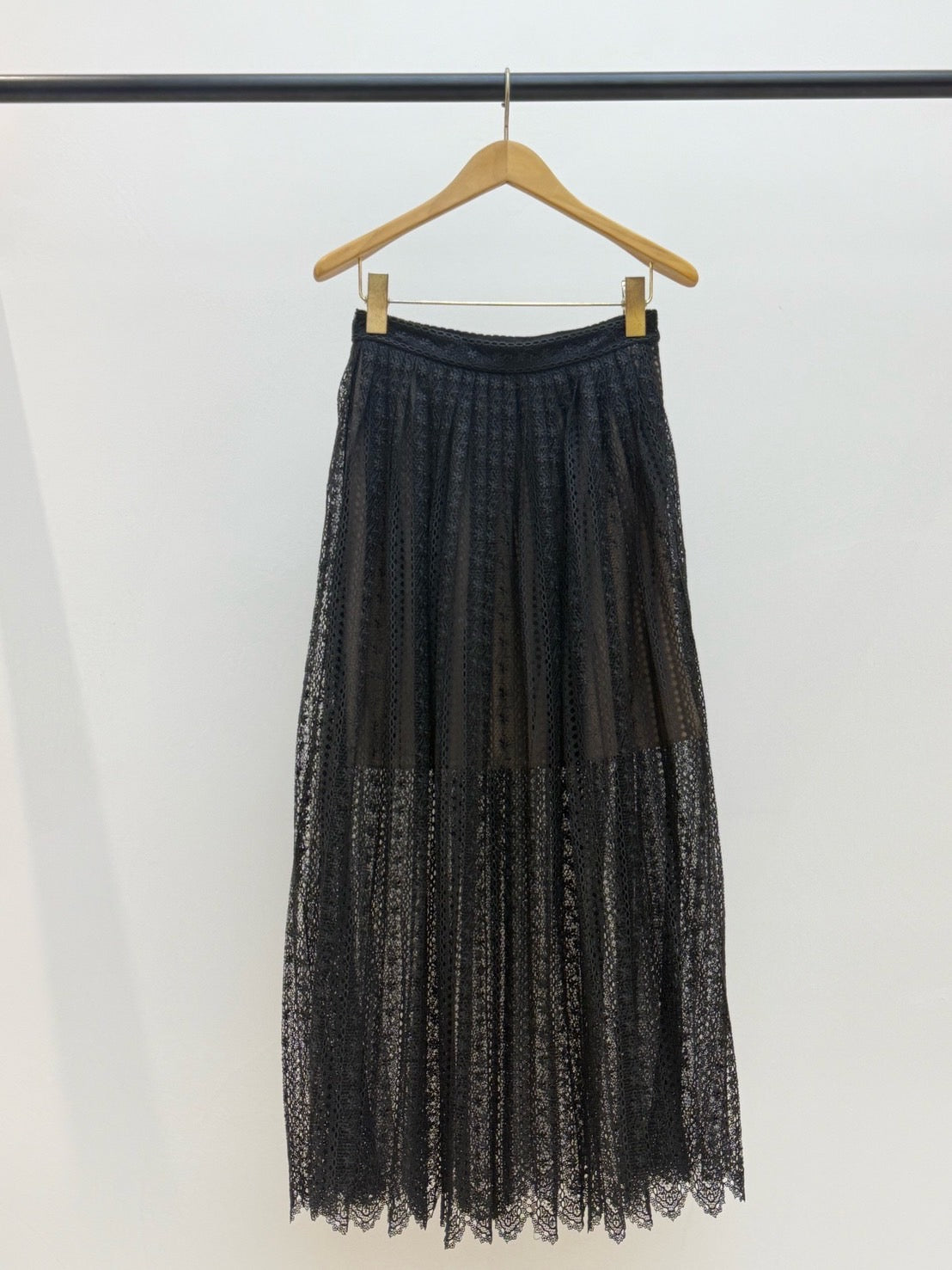 【212Bleecker Luxe】Anaelle Black Lace Skirt（アナエル ブラック レーススカート）