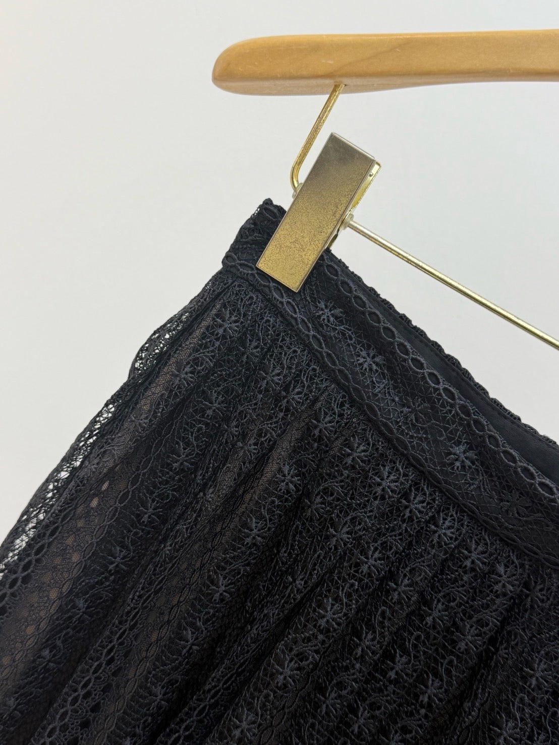 【212Bleecker Luxe】Anaelle Black Lace Skirt（アナエル ブラック レーススカート）