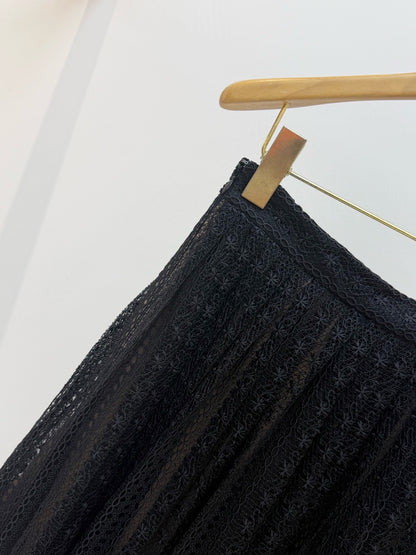 【212Bleecker Luxe】Anaelle Black Lace Skirt（アナエル ブラック レーススカート）