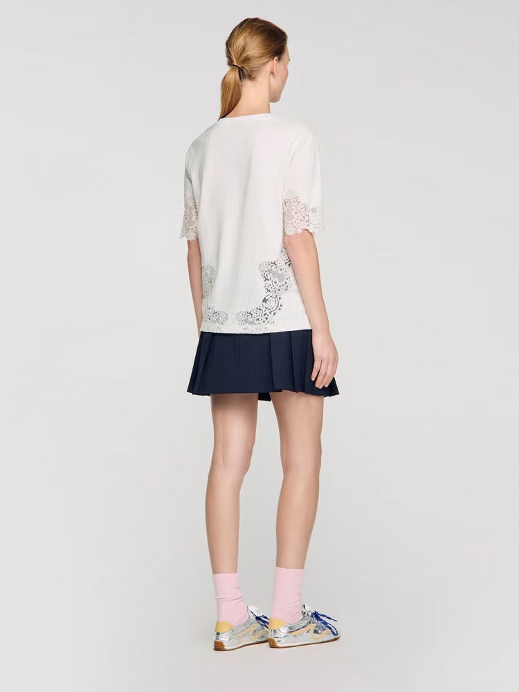 【212Bleecker Luxe】Maelis Lace Tee（マエリス レース ティー）