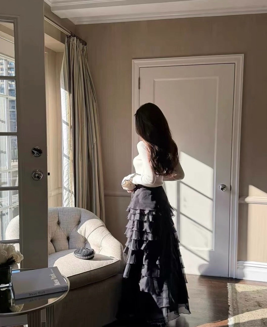 【212Bleecker Luxe】Avelis Cascade Skirt（アヴェリス・カスケード・スカート）