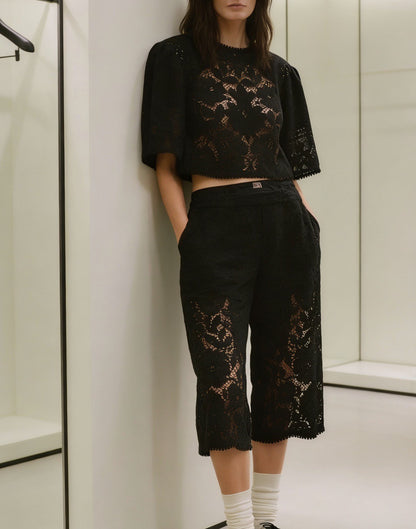 【212Bleecker Luxe】Oria Noir Lace Top（オリア・ノワール・レース・トップ）